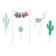 PartyDeco Llama Toppers (Pack of 5)