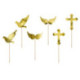 Toppers pour cupcakes PartyDeco première communion (lot de 6)