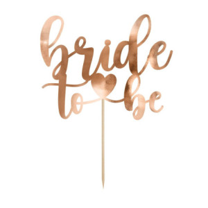 Topper PartyDeco Bride to Be or rose