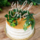 Topper en bois PartyDeco Wild One 22 cm