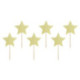 PartyDeco Cupcake Toppers Gold Stars (Pack of 6)