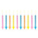 PartyDeco Mixed Color Candles (Pack of 10)