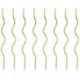 PartyDeco Twisted Candles Gold (Pack of 8)