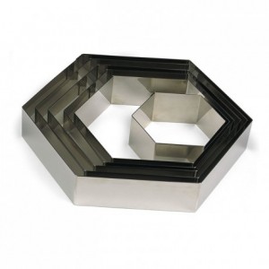 Hexagon stainless steel H45 210x180 mm