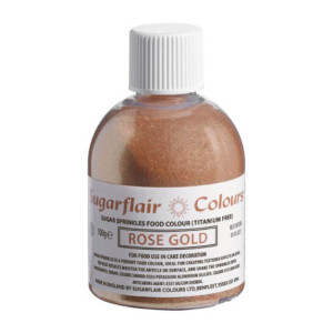 Sugarflair Sugar Sprinkles Rose Gold 100 g