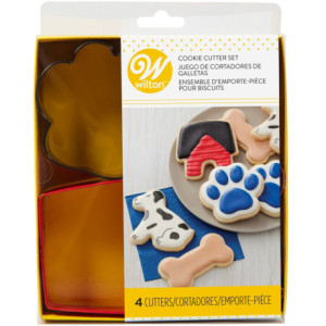 Wilton Dog Cutters 4 Pieces