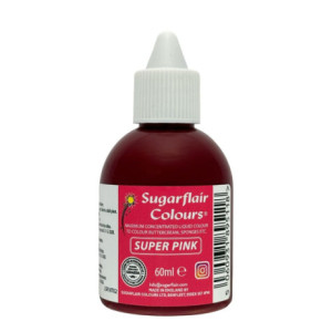 Colorant alimentaire liquide Sugarflair Super Pink 60 ml