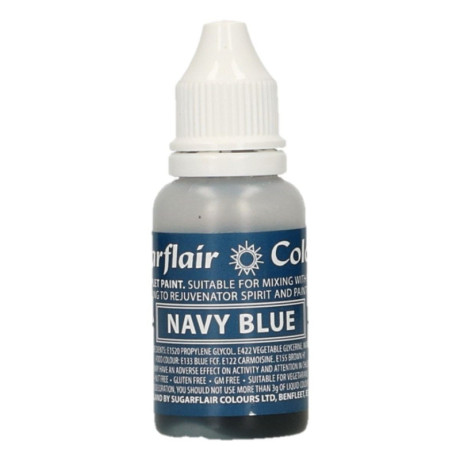 Colorant alimentaire liquide Sugarflair Navy Blue 14 ml