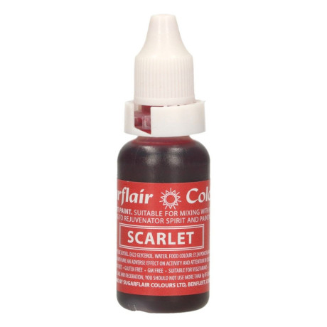 Colorant alimentaire liquide Sugarflair Scarlet 14 ml