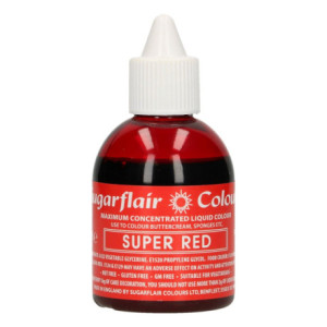 Colorant alimentaire  liquide Sugarflair Rouge Intense 60 ml