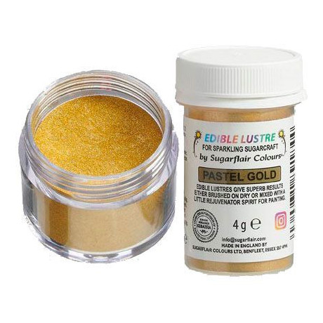 Sugarflair Edible Glitter Pastel Gold 4 g