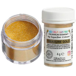 Sugarflair Edible Glitter Treasure Gold 4 g