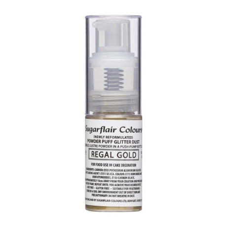 Sugarflair Edible Glitter Spray Regal Gold 10 g