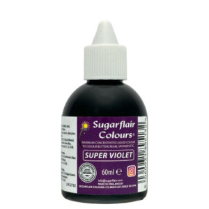 Colorant alimentaire liquide Sugarflair Super Violet 60 ml