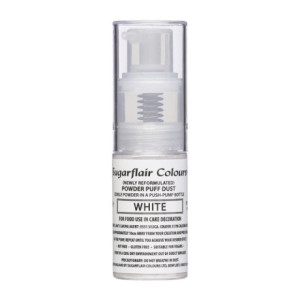 Paillettes alimentaires en spray Sugarflair White 10 g