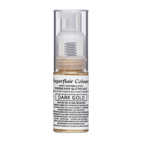 Sugarflair Edible Glitter Spray Dark Gold 10 g