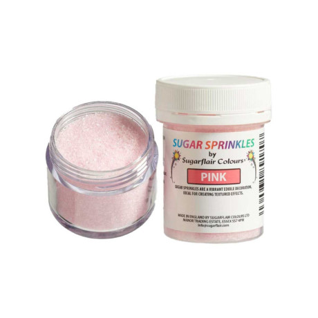 Sugarflair Coloured Sugar Pink 40 g