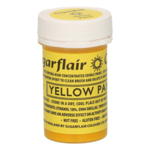 Sugarflair Matt Edible Paint Yellow 20 g