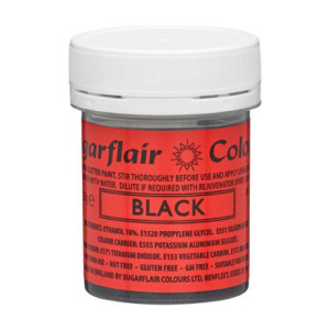 Sugarflair Edible Paint Black 35 g