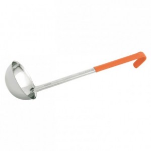 Ladle with coloured handle orange 23.5 cl