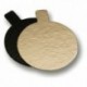 Mini reversible cardboard round gold and black Ø 80 mm (200 pcs)