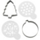 Wilton Christmas Cookie Cutters & Stencils 4 Pieces