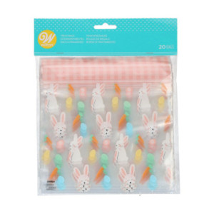 Sachets à friandises Wilton lapins de Pâques 20 pièces