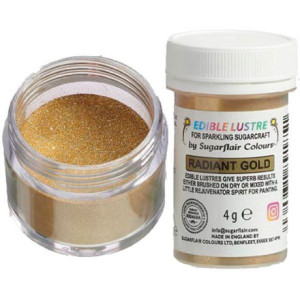 Paillettes alimentaires Sugarflair Radiant Gold 4 g