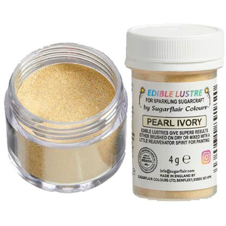 Sugarflair Edible Glitter Pearl Ivory 4 g