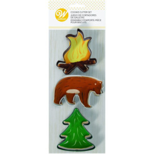 Wilton Cookie Cutters Fire, Bear, Tree 3 Pieces