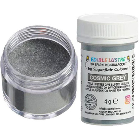 Paillettes alimentaires Sugarflair Cosmic Grey 4 g