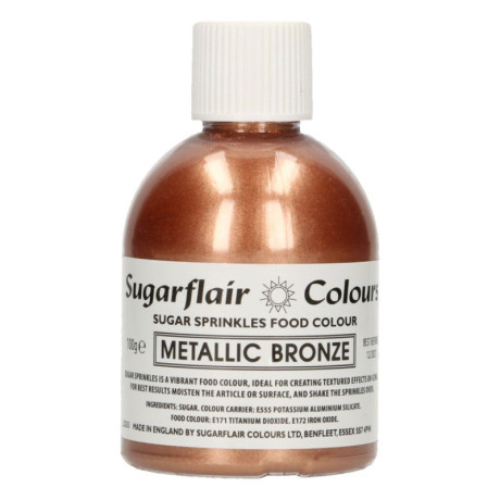 Sugarflair Sugar Sprinkles Metallic Bronze 100 g