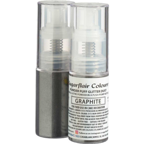 Sugarflair Edible Glitter Spray Graphite 10 g