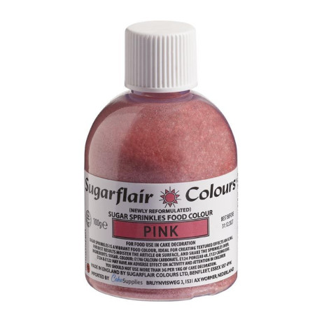 Sugarflair Sugar Sprinkles Pink 100 g