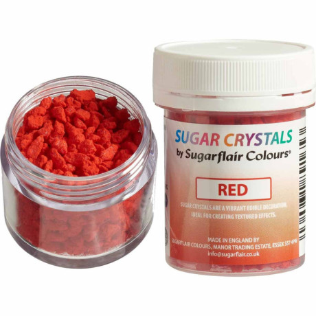 Cristaux de sucre Sugarflair Red 40 g