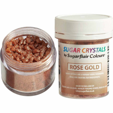 Cristaux de sucre Sugarflair Rose Gold 40 g