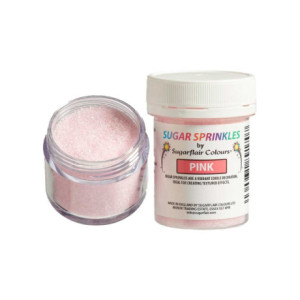 Sucre coloré Sugarflair Pink 40 g