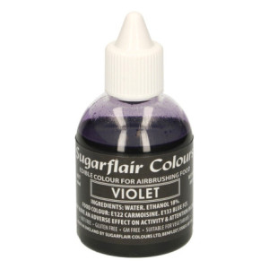 Colorant aérographe Sugarflair Violet Clair 60 ml