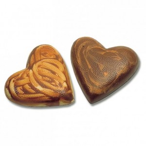 Chocolate mould Makrolon 1 half heart