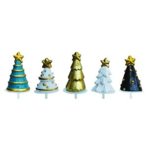 Christmas log decorations (5 pcs)