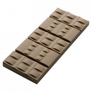 Moule 6 tablettes bracelets 50 g en polycarbonate pour chocolat