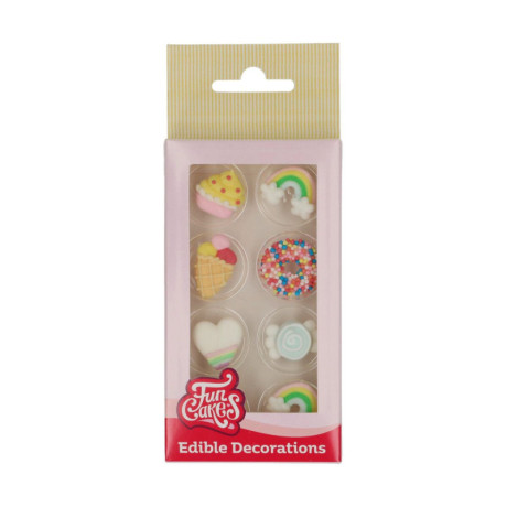 Sugar Decorations FunCakes festive occasions 8 pieces
