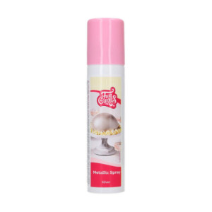 Spray métallique FunCakes argent 100 ml