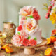Fleurs comestibles en azyme FunCakes grande pivoine orange 12,5 cm 1 pièce