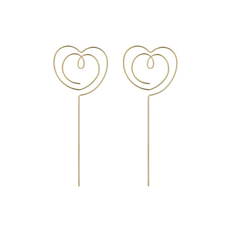 Toppers PartyDeco open hearts gold 2 pieces