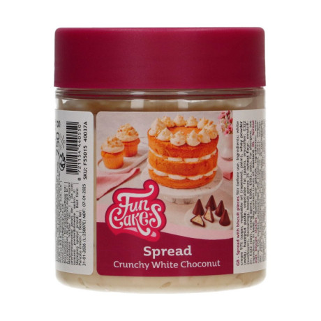 Pâte à tartiner FunCakes Choconut blanc croustillant 250 g