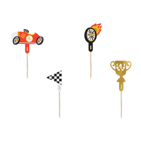Toppers PartyDeco cars 4 pieces