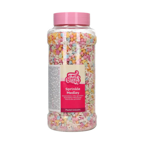 Medley en sucre FunCakes Pastel Unicorn 600 g