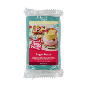 Pâte à sucre FunCakes bleu sarcelle 250 g