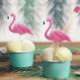 Toppers PartyDeco flamingos 6 pieces